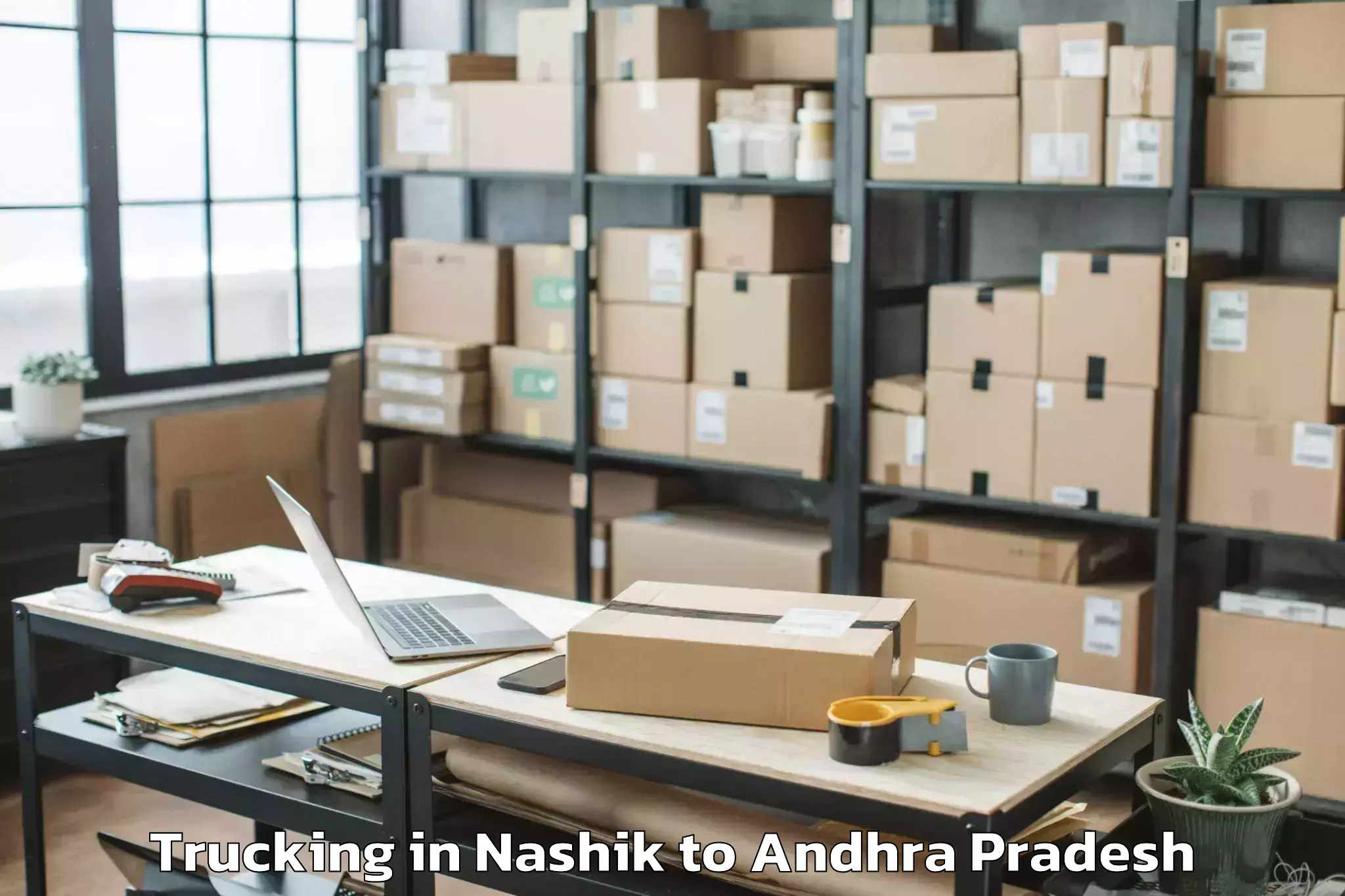 Trusted Nashik to Pedaparupudi Trucking